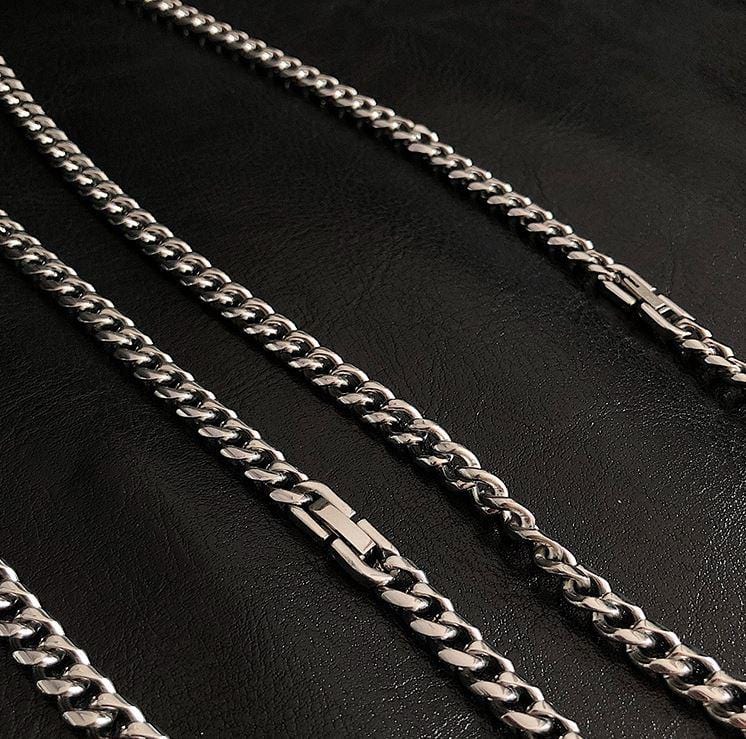 Thin Cuban Chain Necklace