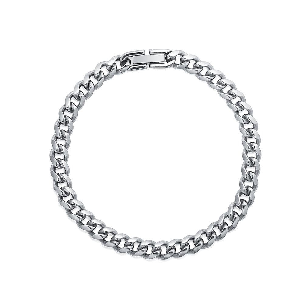 Thin Cuban Chain Bracelet