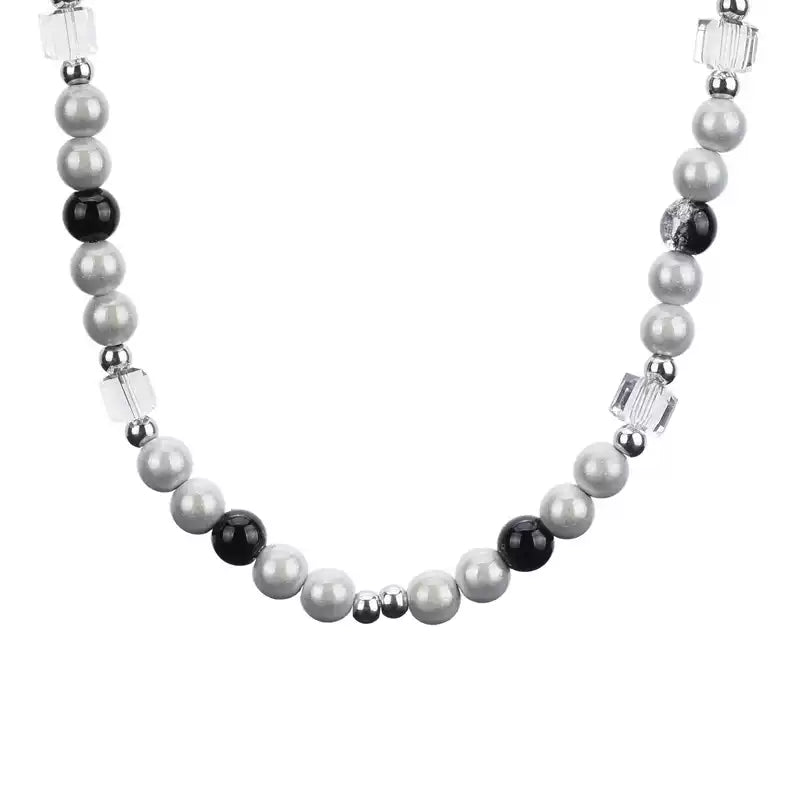 Icy Pearl and Beads Necklace