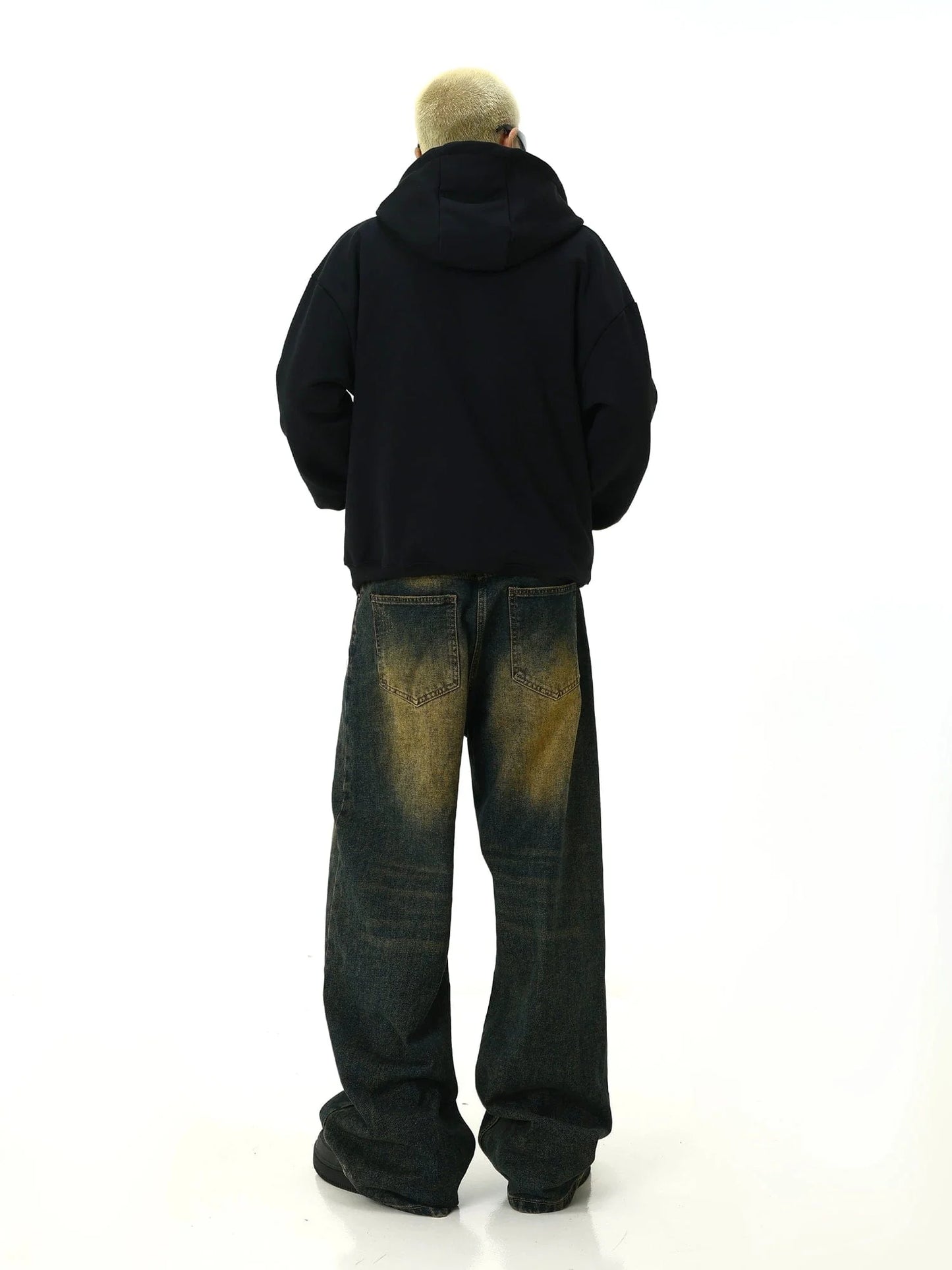 Stained Straight Leg Denim